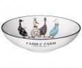 Тарелка суповая в форме салатника "FAMILY FARM", диаметр 18 см
