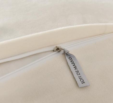 Постельное белье с одеялом "Sofi de Marko" Энрике (молоко-м) Велюр, Семейный