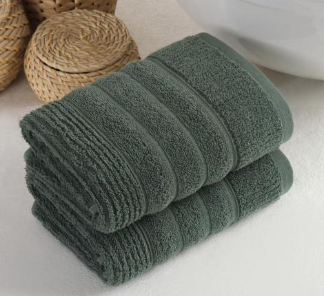 Комплект махровых полотенец "METEOR" (50x90/2 шт.) SICILYA, зелёный