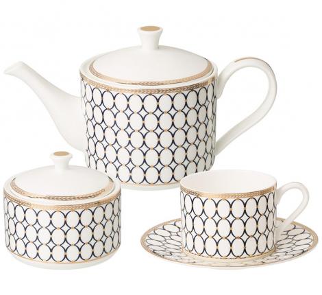 Чайный сервиз "BREEZE" на 6 персон, 14 предметов (250 мл)