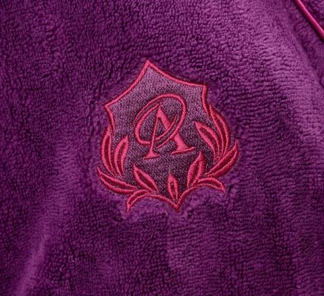 Халат женский трига шалька "AMBIELLA A-1295" сливовый, L/XL