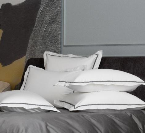 Наволочка с узкой отделкой "ALPINE GRAPHITE ALLURE GRASS" Мако-Сатин, 50х90 (2шт)