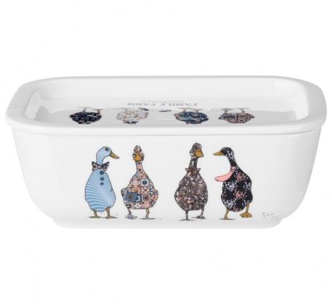 Блюдо прямоугольное с крышкой "FAMILY FARM", 490 мл