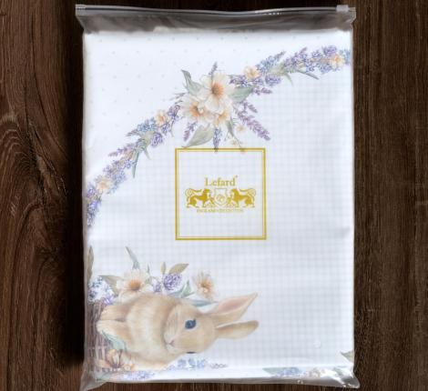 Скатерть круглая с пропиткой "ЛАВАНДОВАЯ ВЕСНА", 145 см