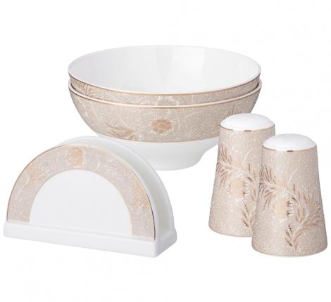 Сервиз обеденный "ЗОЛОТЫЕ УЗОРЫ" на 6 персон, 26 предметов