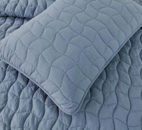 Покрывало "Sofi de Marko" Минелла (серо-голубой) Жатый сатин, 230х250