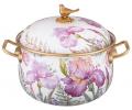 Кастрюля эмалированная с крышкой "IRISES" 950-753, 3,8 л