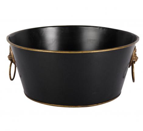 Кашпо "G&C" (черный) металл, 36х36х16 см