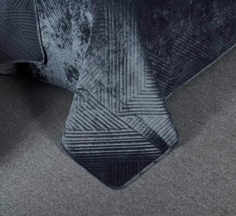 Покрывало "Sofi de Marko" Патрисия (антрацит 1) Велюр, 160х220