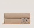 Плед Frati "SWEET RABBIT" BEIGE (бежевый) аппликация заяц, 130x160