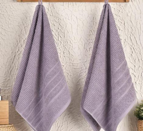 Комплект махровых полотенец "METEOR" (50x90/2 шт.) SICILYA, лаванда