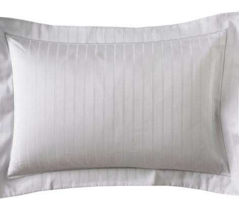 Наволочка "Blanc des Vosges" DIVINE METAL (серебристый) страйп сатин, 50х70