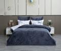 Постельное белье с одеялом "Kazanov.A." Королек (индиго жемчуг) Велюр/Egypt Cotton, Евро