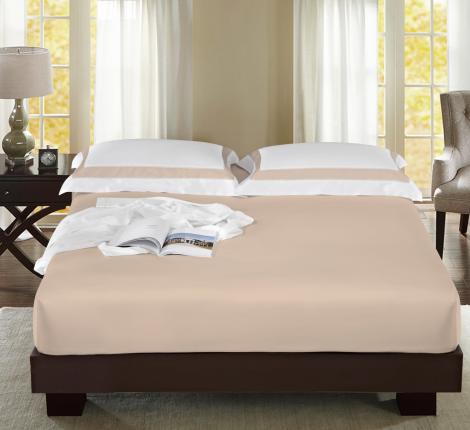 Простыня на резинке Sharmes 180х200, светло-бежевый