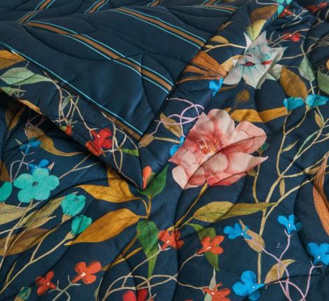 Покрывало стёганое "Blanc des Vosges" GIARDINO Nuit (синий), 250х270