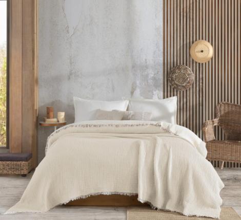 Покрывало "METEOR" MUSLIN SOFT, 230х240 (кремовый)