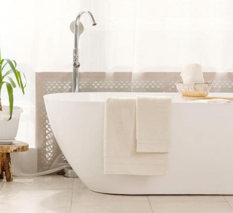 Полотенце махровое "CREAM BALANCE GRASS", 70х140