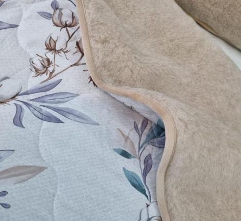 Одеяло тёплое Magic Wool &quot;Облако-Цветы&quot; шерсть мериноса, 200х270