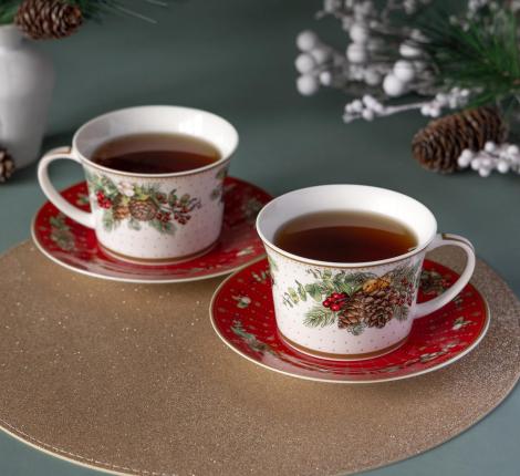 Чайный набор "CELEBRATION" на 2 персоны, 4 предмета (250 мл)