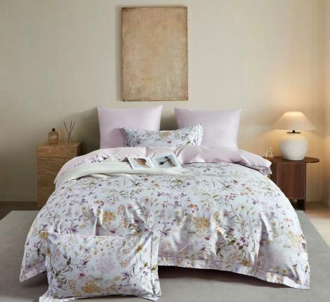 Постельное белье "Asabella" 2198-6 Мако-Сатин, Евро