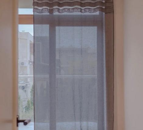 Штора со складками на петлях "МИСТРАЛЬ" 140х295 см, серая пейна