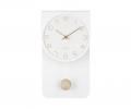 Часы настенные с маятником Karlsson "CASA PENDULUM" (белый), 39x22x6 см