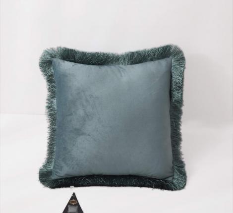 Наволочка декоративная "Sofi de Marko" Фаина (изумруд) Велюр, 45х45 (1шт.)