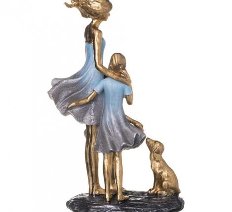 Статуэтка "МАМА С ДОЧКАМИ", 16*9,5*24 см