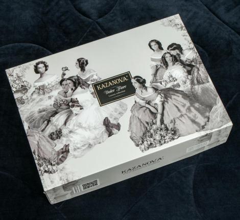 Постельное белье с одеялом "Kazanov.A." Беверли (индиго жемчуг) Велюр/Egypt Cotton,  Евро