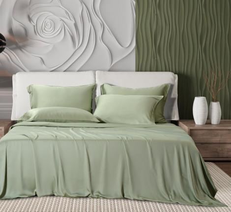 Постельное бельё Sharmes "Bamboo" 2 спальный, оливковый