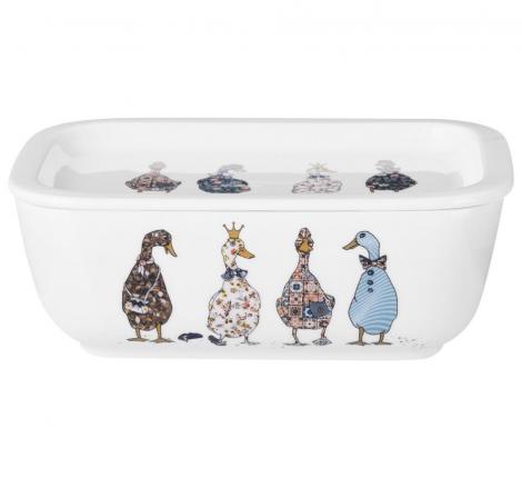 Блюдо прямоугольное с крышкой "FAMILY FARM", 490 мл