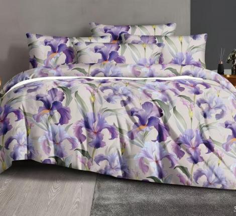 Постельное бельё "Cleo" Art Color 41/307-AC Полисатин, Семейный