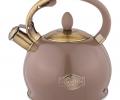 Чайник со свистком "ТЮДОР", 3,0 л (шоколад)