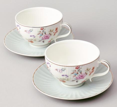 Чайный набор "ВРЕМЕНА ГОДА" на 2 персоны, 4 предметов (250 мл), голубой