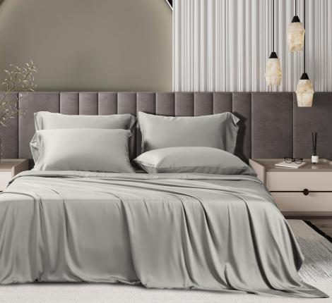 Постельное бельё Sharmes "Bamboo" Семейный, галька