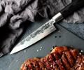 Нож кухонный &quot;Samura BLACKSMITH&quot; универсальный 162 мм, гвоздичное масло, салфетка