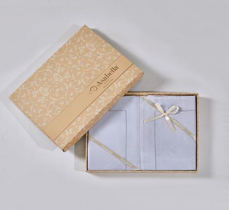 Постельное белье "Asabella" 2312-4XS Мако-Сатин, 1,5 спальный