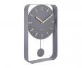 Часы настенные с маятником Karlsson "CHARM SMALL" (серый), 32,5x20x5 см
