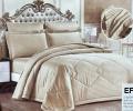 Постельное бельё c одеялом EFOR SATEN BEJ (бежевый), Евро