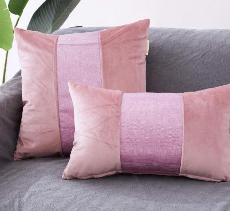 Наволочка декоративная "Sofi de Marko" Амели (розовая) Велюр, 30х50 (1шт.)