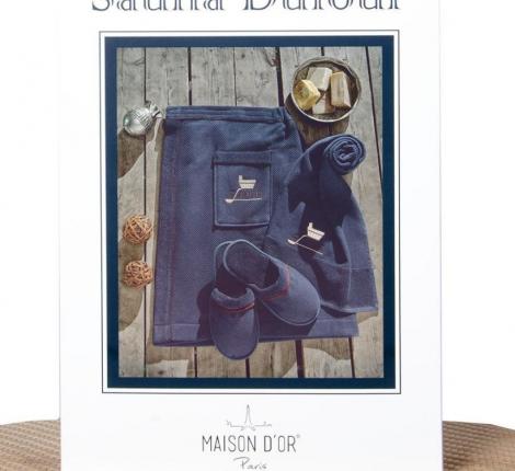 Набор для сауны мужской Maison Dor "DUFOUR" (баклажан)