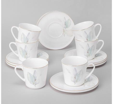 Кофейный набор "INSPIRATION" НЕЖНОСТЬ на 6 персон, 12 предметов (220 мл)