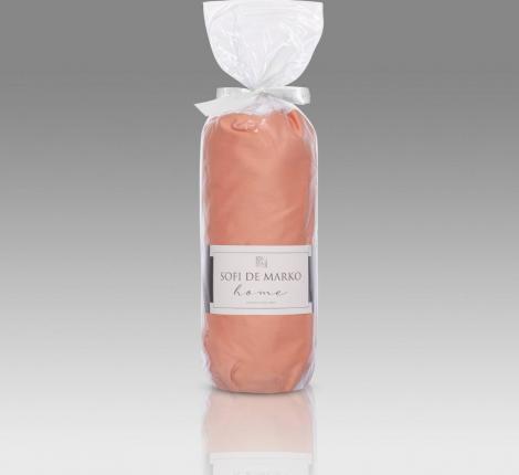 Простыня на резинке "Sofi de Marko" Мармис (терракот) Сатин, 160х200х30