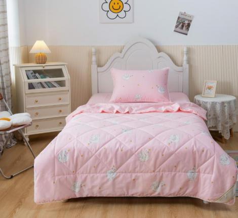 Постельное белье с одеялом детское "Sofi de Marko" Лебедушка (персик) Сатин, 1,5 спальный