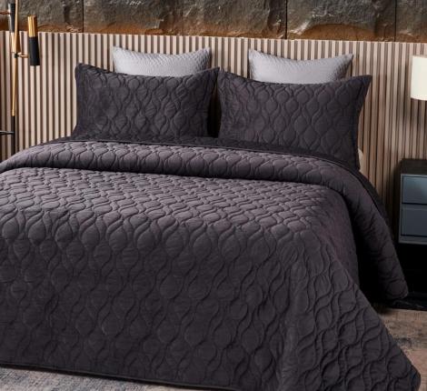 Покрывало "Sofi de Marko" Нобилис (антрацит) Велюр, 240х260