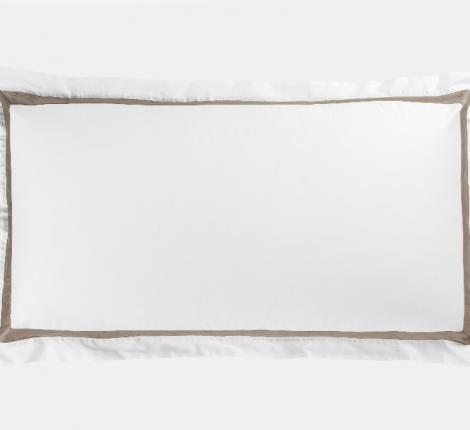 Наволочка с широкой отделкой "ALPINE CARAMEL BEIGE ALLURE GRASS" Мако-Сатин, 50х90 (2шт)