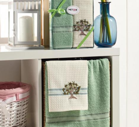 Салфетки махрово-вафельные "METEOR" 40*60 (2 шт.) VITALIA ZEYTIN