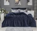 Постельное белье с одеялом "Kazanov.A." Нала (индиго жемчуг) Велюр/Egypt Cotton, Евро
