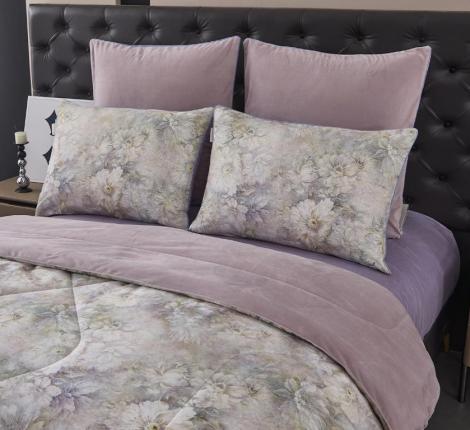 Постельное белье с одеялом "Sofi de Marko" Рикардо №3 Велюр/Сатин, Евро