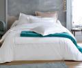 Постельное бельё "Blanc des Vosges" SOUVENIRS CELADON перкаль, Евро макси